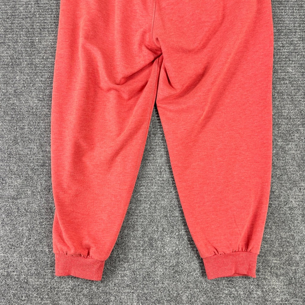 The Black Dog Jogger Sweatpants Women L Red Drawstring Fleece Casual Lounge Cozy - Picture 5 of 14